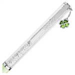 Crystalline ballpoint pen Clover, Green, Green lacquered, Chrome plated